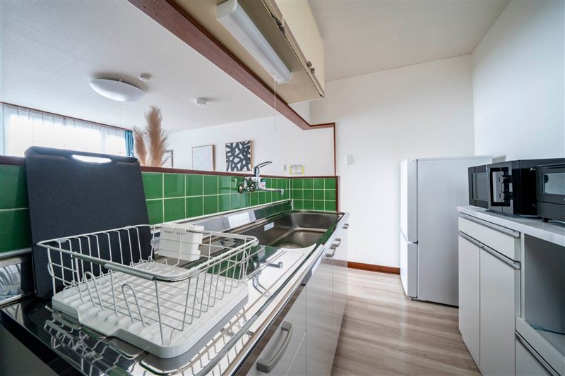 Kitchen counter and sink